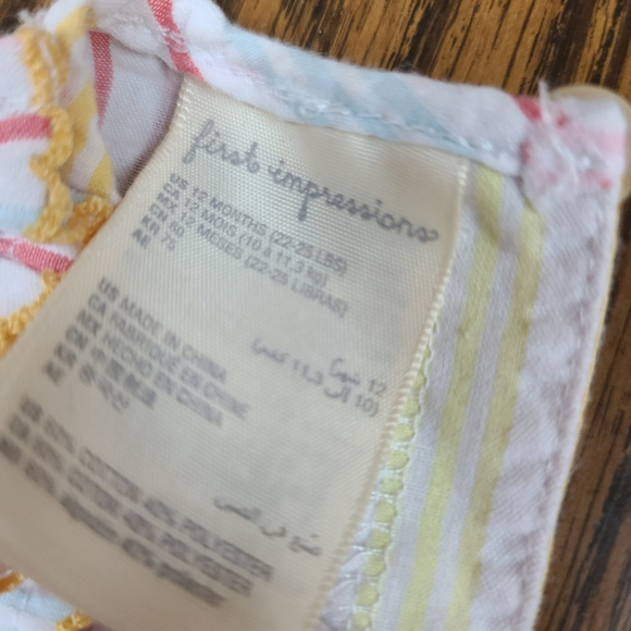 Girl's 12M 4-Piece Summer Bundle NWT Dress & Bloomers - Picture 7 of 16